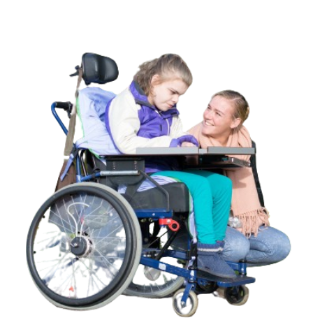 child in a wheelchair